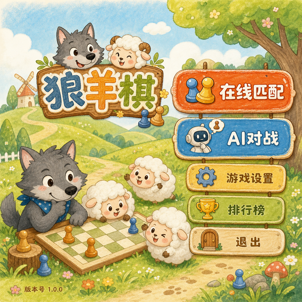 狼羊棋 游戏主视觉